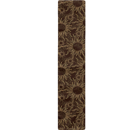 Vintage Sun Pattern Print Table Runner