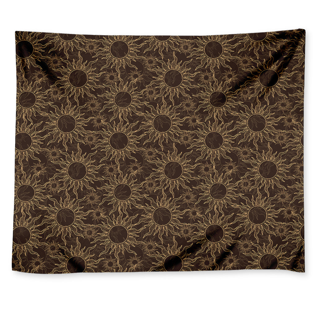Vintage Sun Pattern Print Tapestry