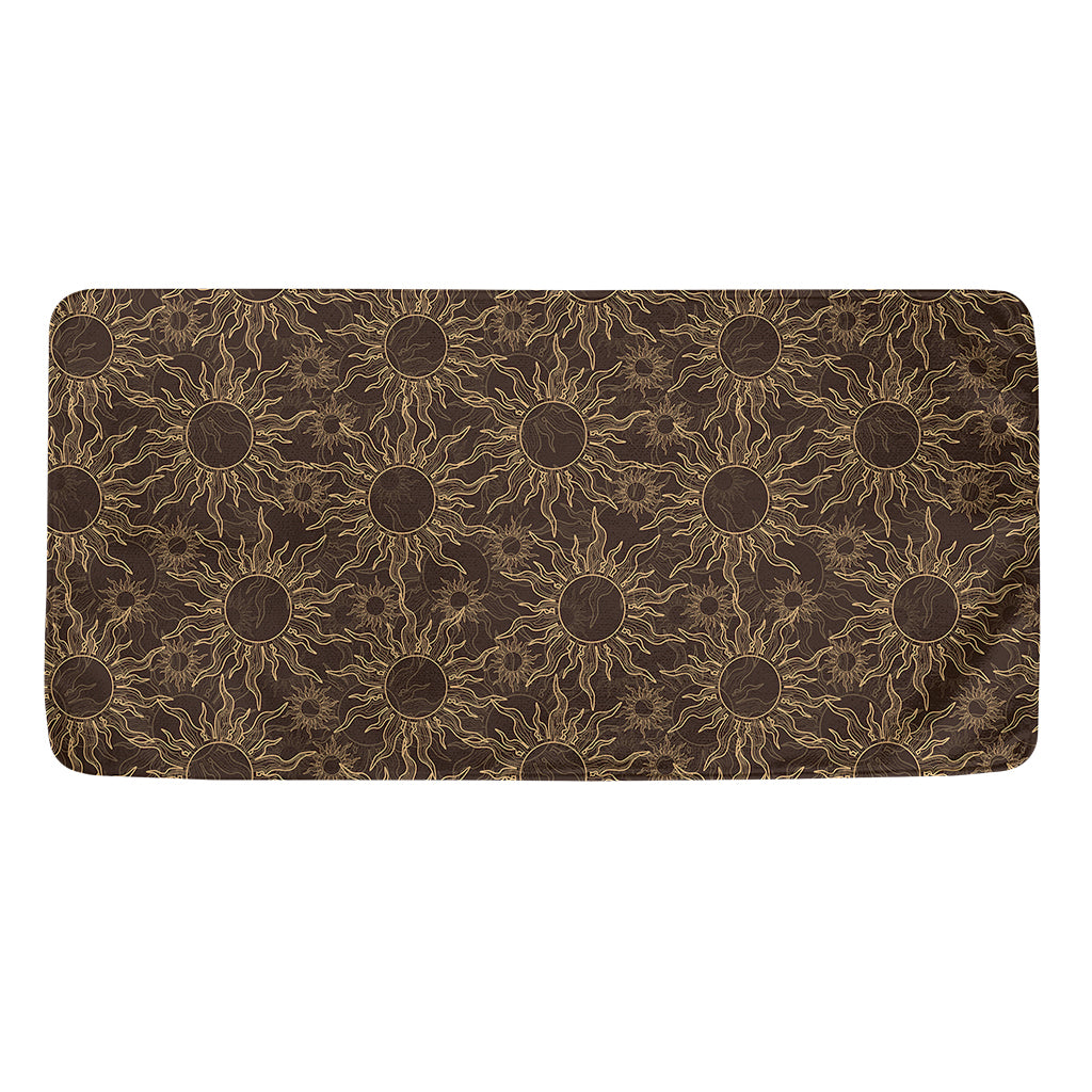 Vintage Sun Pattern Print Towel