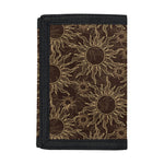 Vintage Sun Pattern Print Trifold Wallet