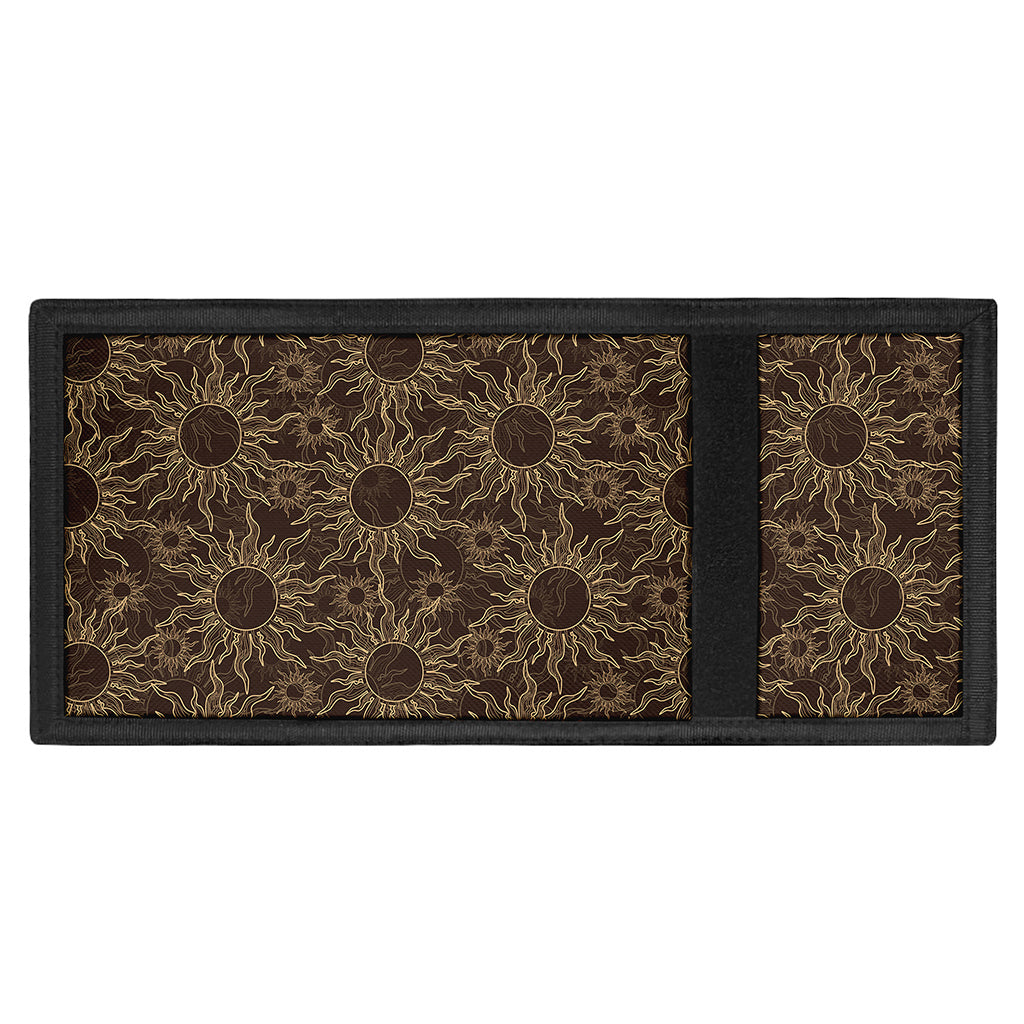 Vintage Sun Pattern Print Trifold Wallet