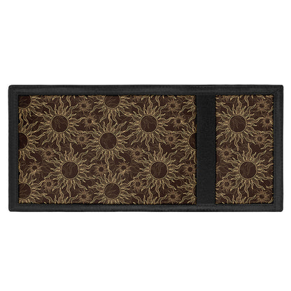Vintage Sun Pattern Print Trifold Wallet