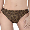 Vintage Sun Pattern Print Women's Thong