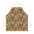 Vintage Sunflower Pattern Print Adjustable Apron