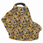 Vintage Sunflower Pattern Print Baby Seat Cover