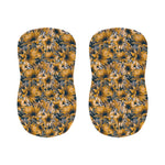 Vintage Sunflower Pattern Print Bar Stool Covers