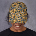 Vintage Sunflower Pattern Print Baseball Cap