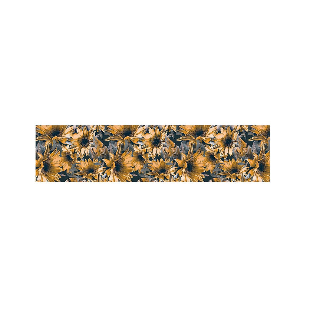 Vintage Sunflower Pattern Print Bed Runner