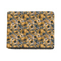 Vintage Sunflower Pattern Print Bifold Wallet