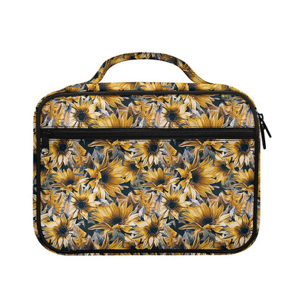 Vintage Sunflower Pattern Print Briefcase Bible Bag