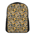 Vintage Sunflower Pattern Print Casual Backpack