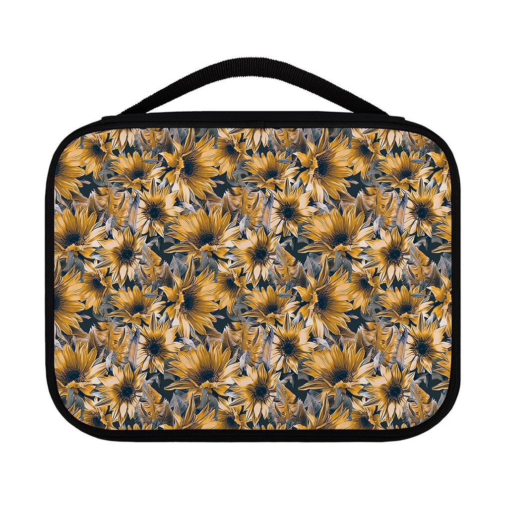 Vintage Sunflower Pattern Print Classic Bible Case