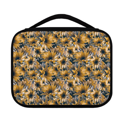Vintage Sunflower Pattern Print Classic Bible Case