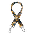 Vintage Sunflower Pattern Print Dog Seat Belt