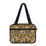 Vintage Sunflower Pattern Print Double Strap Bible Bag