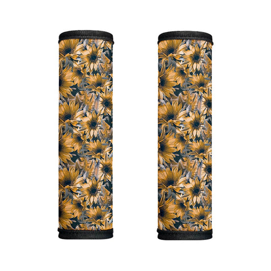 Vintage Sunflower Pattern Print Handle Covers