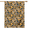 Vintage Sunflower Pattern Print House Flag
