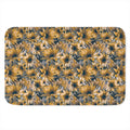 Vintage Sunflower Pattern Print Indoor Door Mat