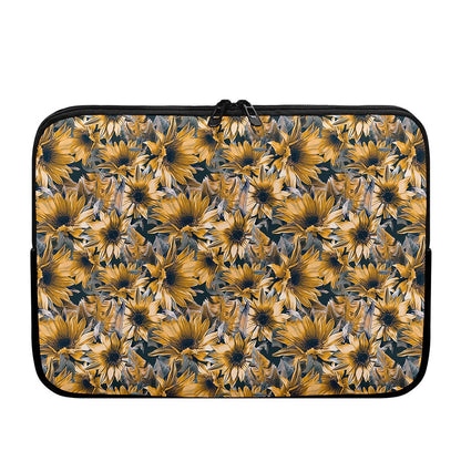 Vintage Sunflower Pattern Print Laptop Sleeve