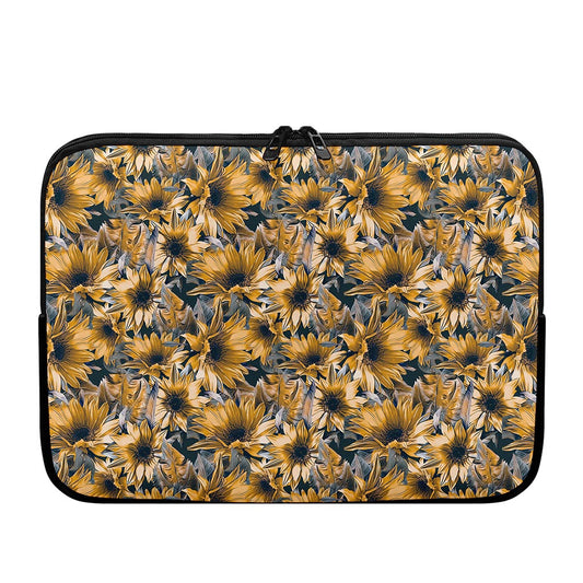 Vintage Sunflower Pattern Print Laptop Sleeve