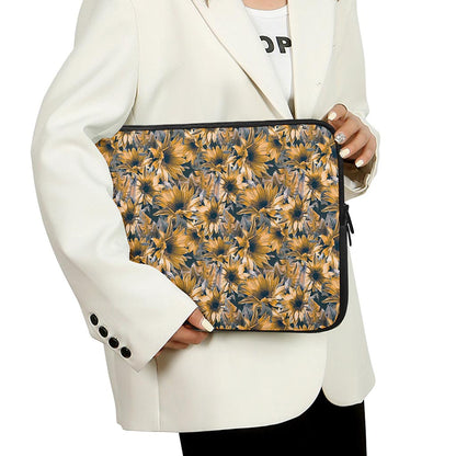 Vintage Sunflower Pattern Print Laptop Sleeve