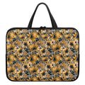 Vintage Sunflower Pattern Print Laptop Sleeve With Handle