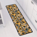 Vintage Sunflower Pattern Print Long Kitchen Mat