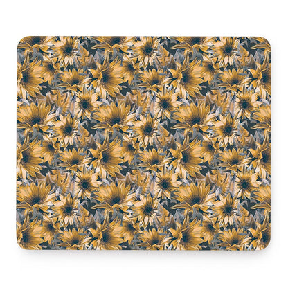 Vintage Sunflower Pattern Print Mouse Pad