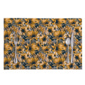 Vintage Sunflower Pattern Print Placemat