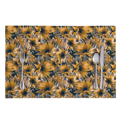 Vintage Sunflower Pattern Print Placemat