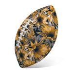 Vintage Sunflower Pattern Print Rugby Ball