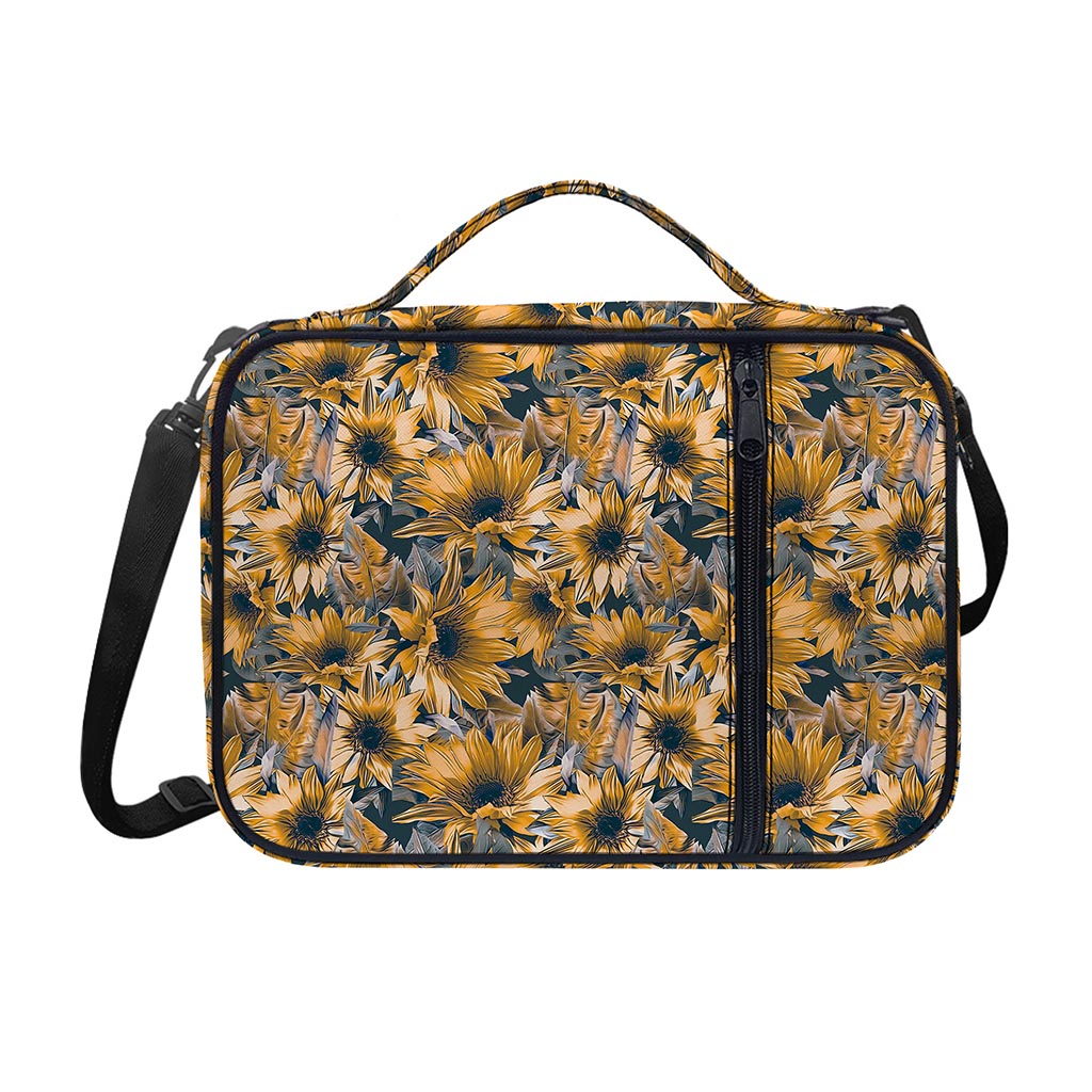 Vintage Sunflower Pattern Print Shoulder Strap Bible Bag