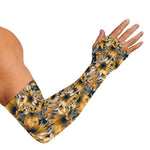 Vintage Sunflower Pattern Print Sun Protection Arm Sleeves