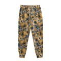 Vintage Sunflower Pattern Print Sweatpants