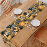 Vintage Sunflower Pattern Print Table Runner
