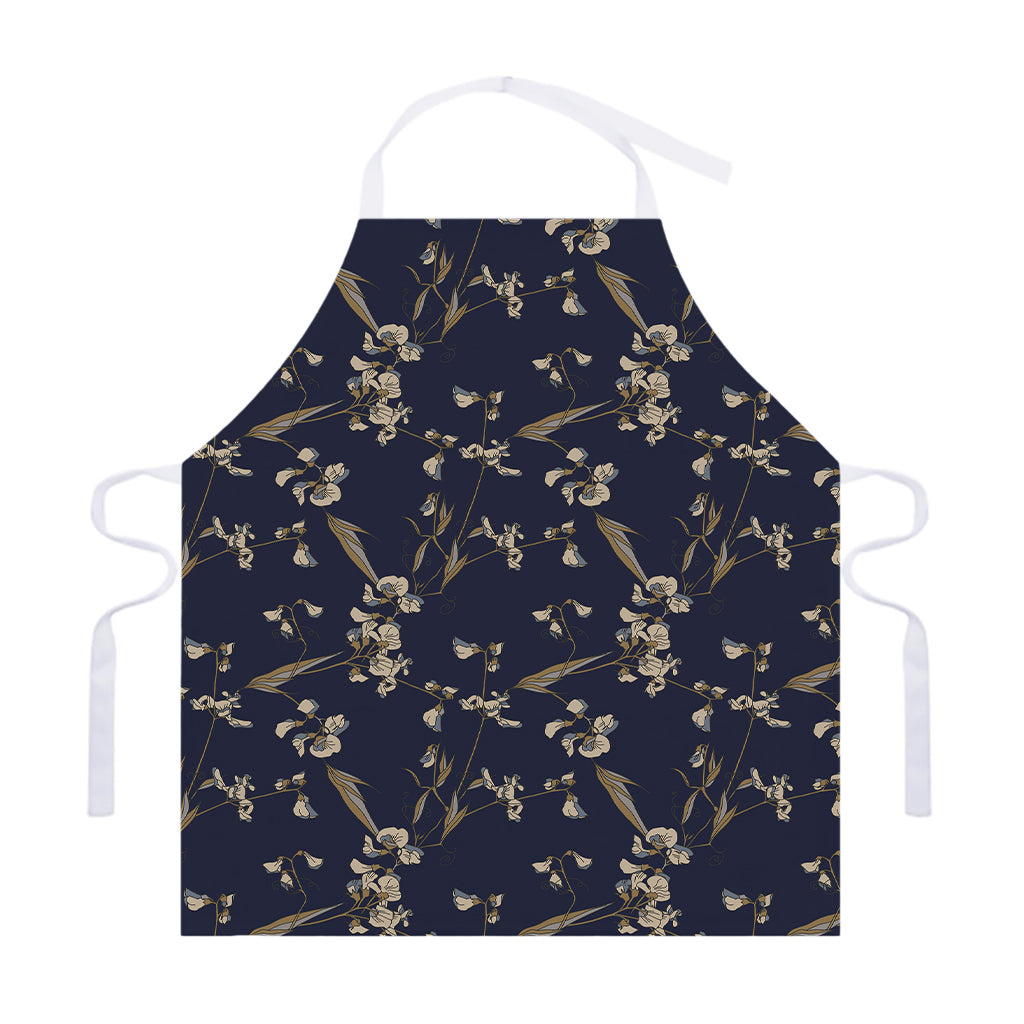 Vintage Sweet Pea Pattern Print Adjustable Apron