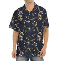 Vintage Sweet Pea Pattern Print Aloha Shirt