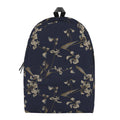 Vintage Sweet Pea Pattern Print School Backpack