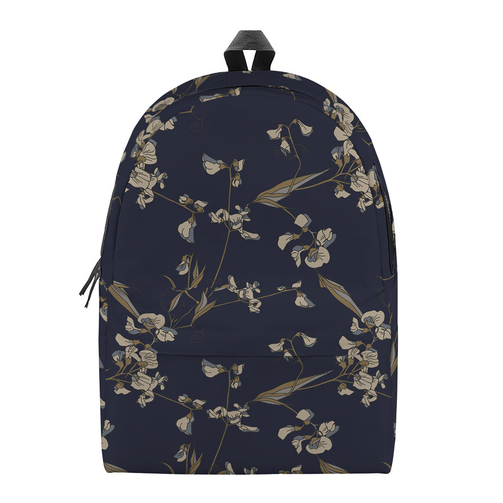 Vintage Sweet Pea Pattern Print Backpack