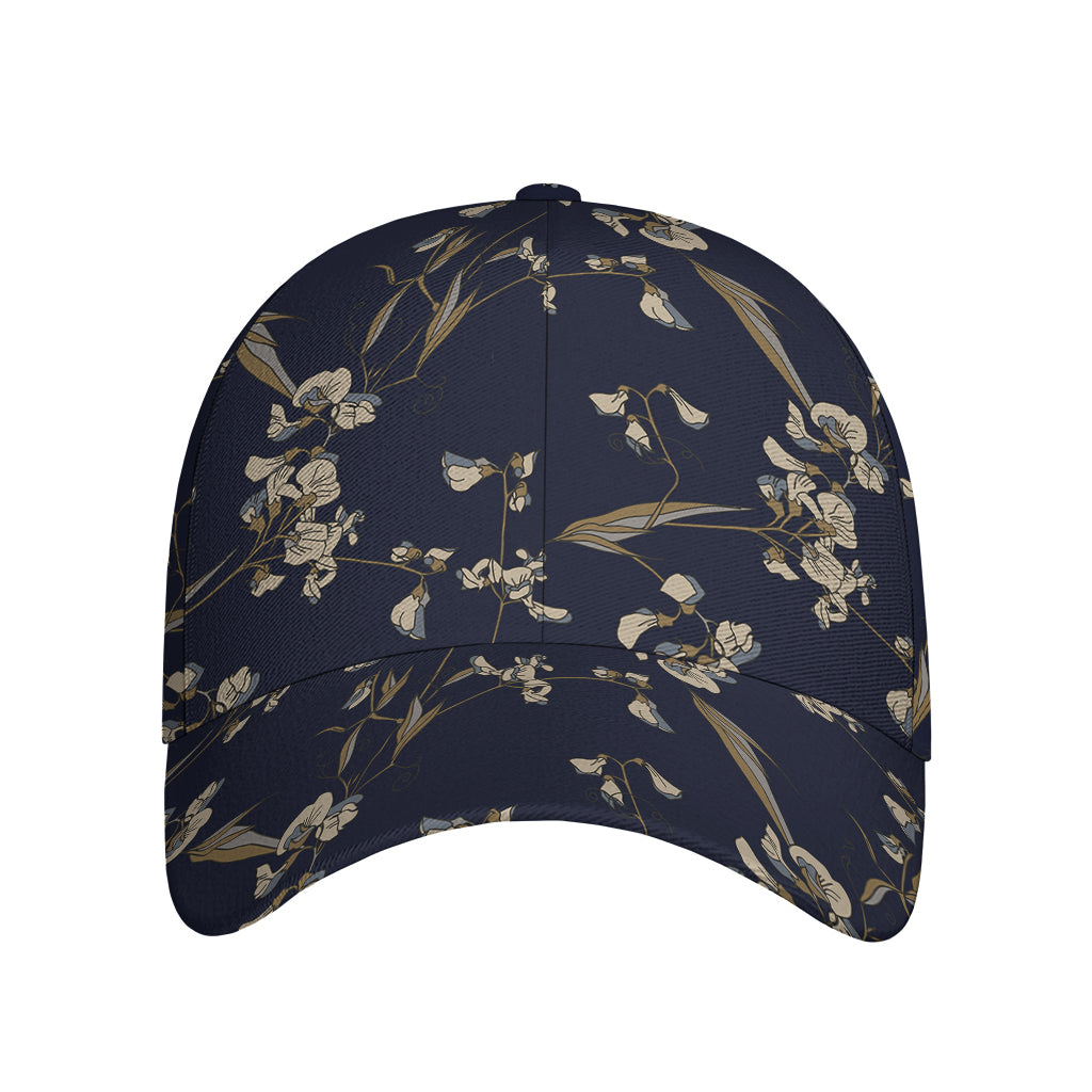 Vintage Sweet Pea Pattern Print Baseball Cap