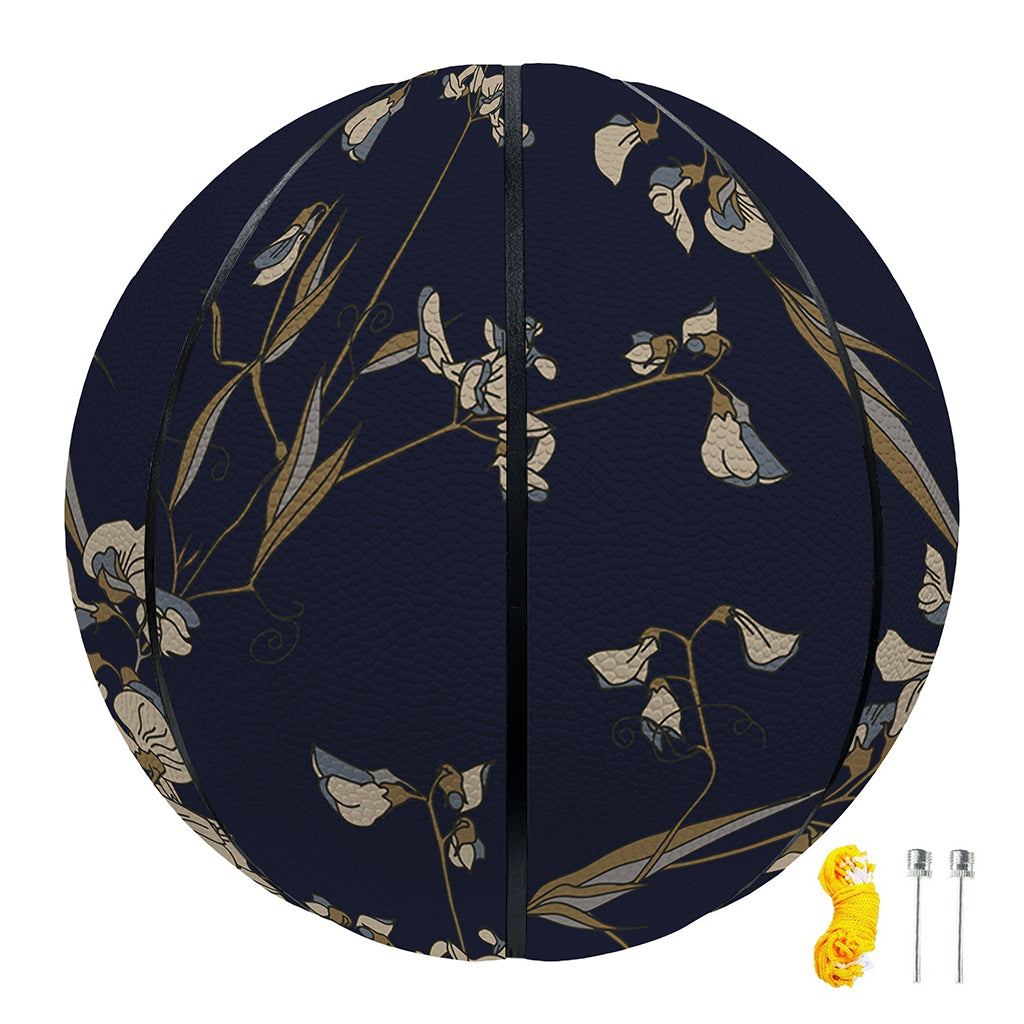 Vintage Sweet Pea Pattern Print Basketball