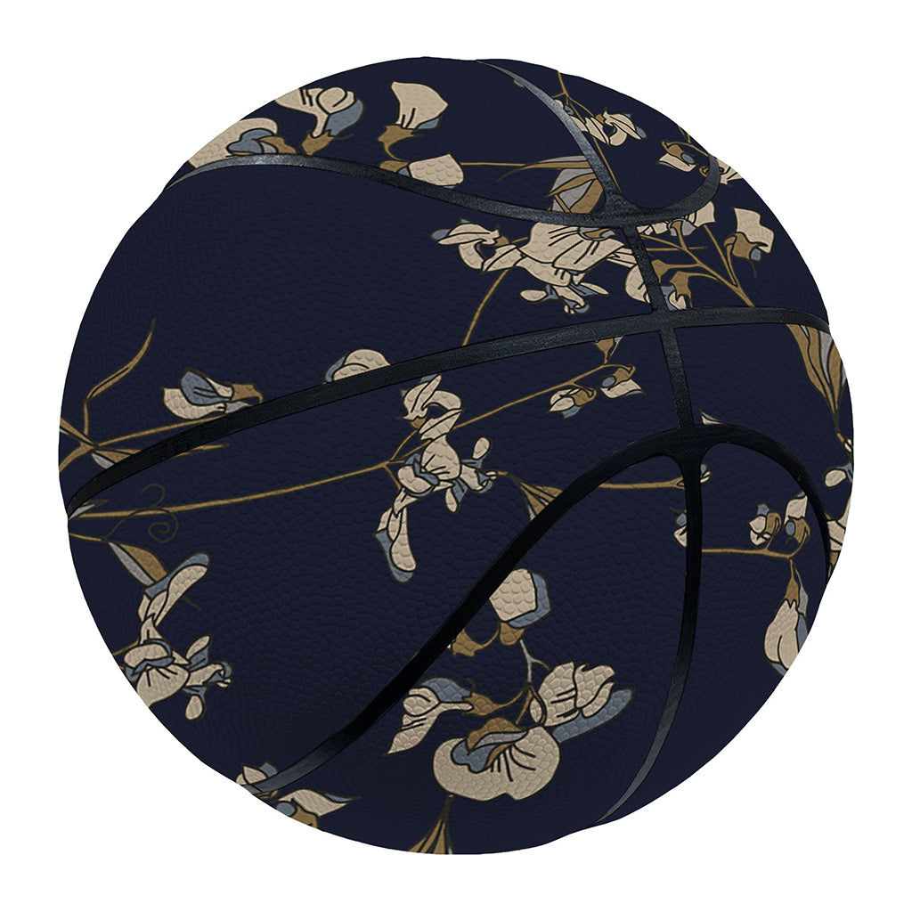 Vintage Sweet Pea Pattern Print Basketball