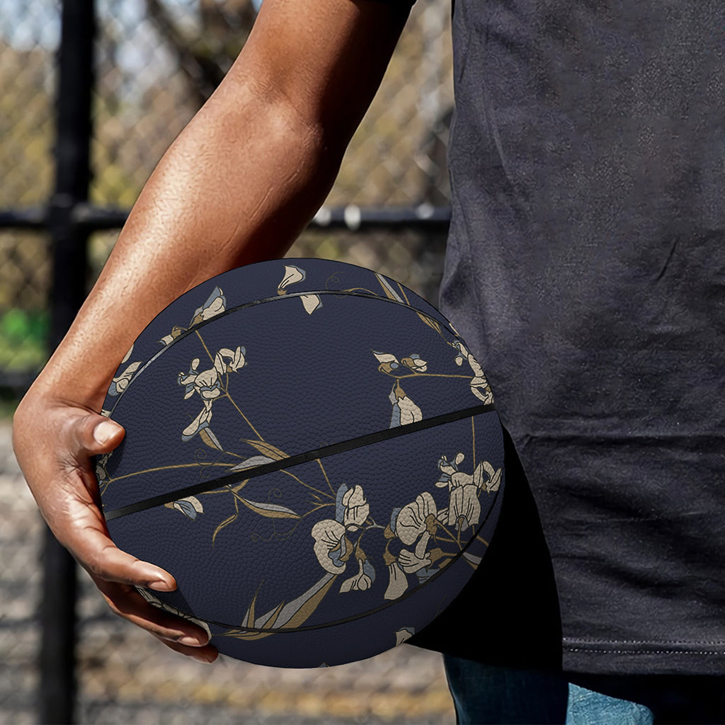 Vintage Sweet Pea Pattern Print Basketball