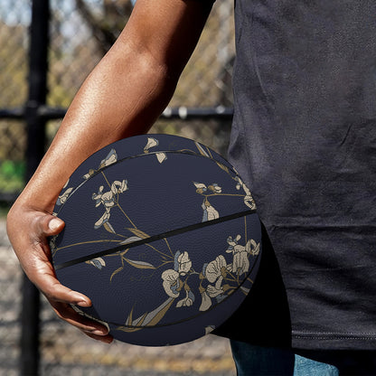 Vintage Sweet Pea Pattern Print Basketball