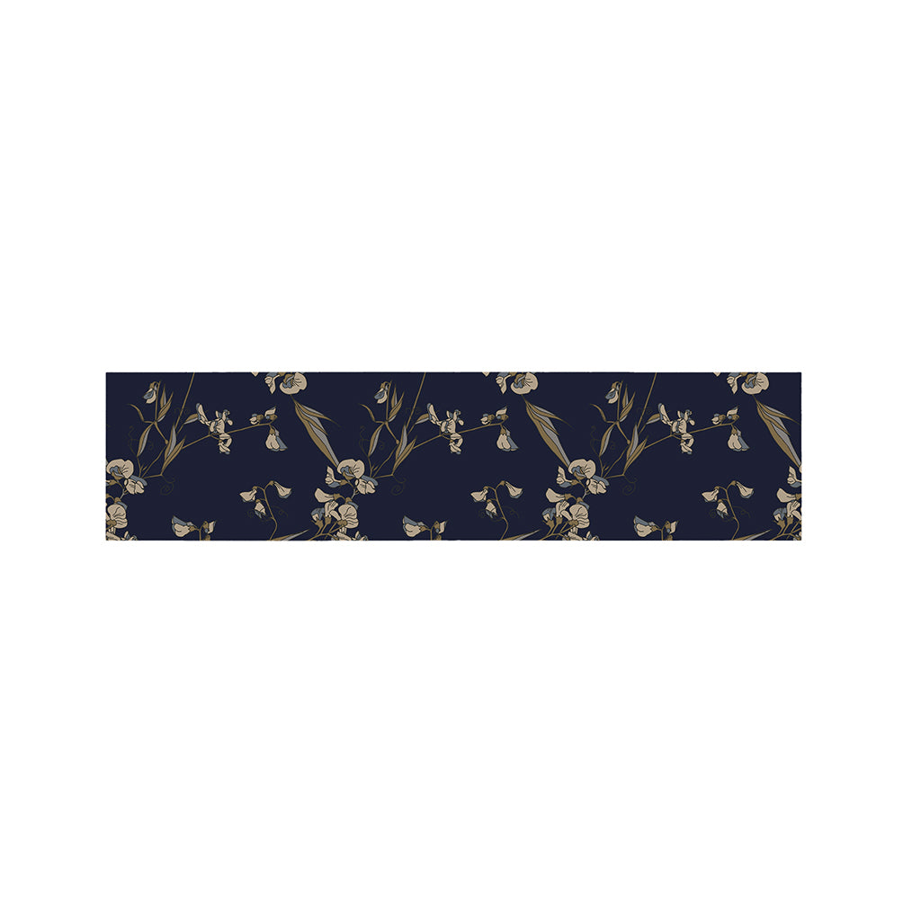Vintage Sweet Pea Pattern Print Bed Runner