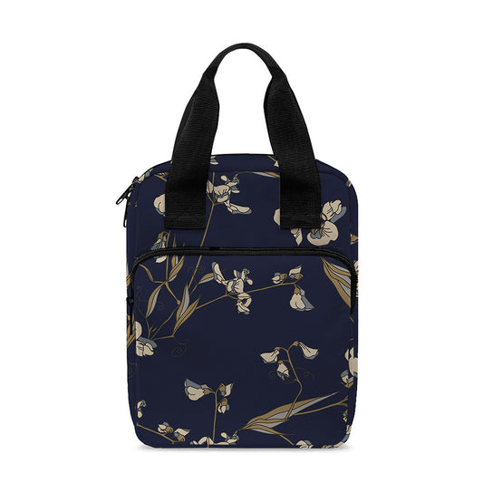 Vintage Sweet Pea Pattern Print Bible Tote Bag