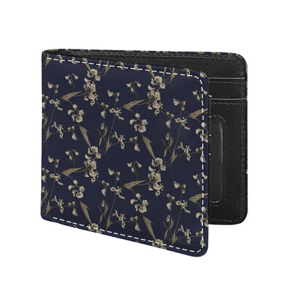 Vintage Sweet Pea Pattern Print Bifold Wallet