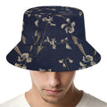 Vintage Sweet Pea Pattern Print Bucket Hat