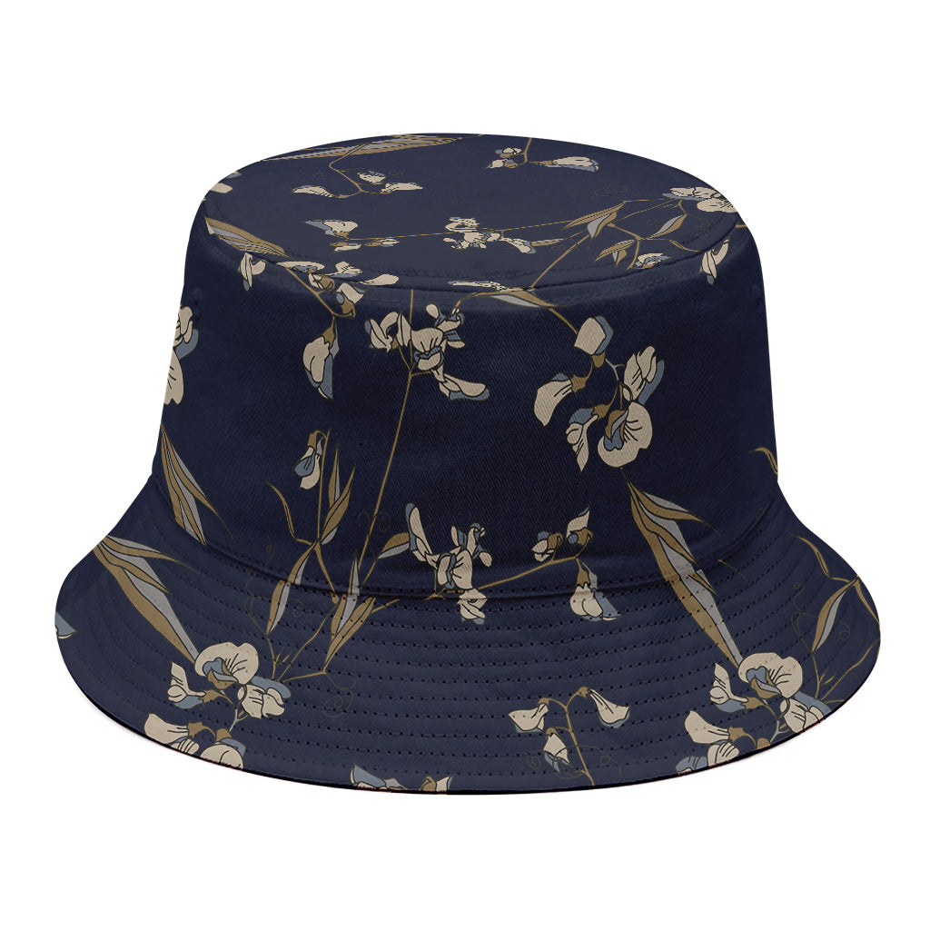 Vintage Sweet Pea Pattern Print Bucket Hat