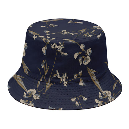 Vintage Sweet Pea Pattern Print Bucket Hat